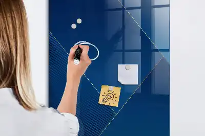 Beschreibbare Magnettafel mit dekorativem Muster
