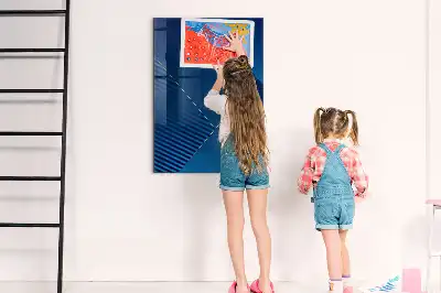 Beschreibbare Magnettafel mit dekorativem Muster