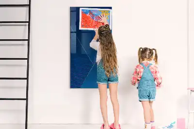 Beschreibbare Magnettafel mit dekorativem Muster