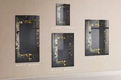 Beschreibbare Magnettafel im Design goldenes Konfetti
