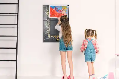 Beschreibbare Magnettafel im Design goldenes Konfetti
