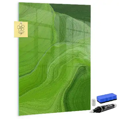 Magnettafel zum Schreiben mit Wellen-Abstraktion