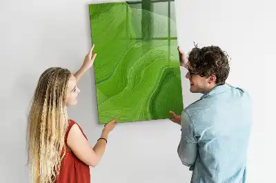 Magnettafel zum Schreiben mit Wellen-Abstraktion