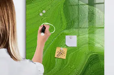 Magnettafel zum Schreiben mit Wellen-Abstraktion