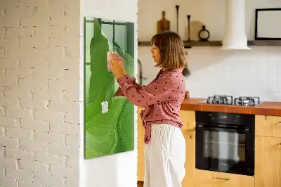 Magnettafel zum Schreiben mit Wellen-Abstraktion