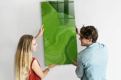 Magnettafel zum Schreiben mit Wellen-Abstraktion