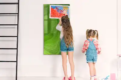 Magnettafel zum Schreiben mit Wellen-Abstraktion