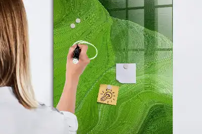 Magnettafel zum Schreiben mit Wellen-Abstraktion