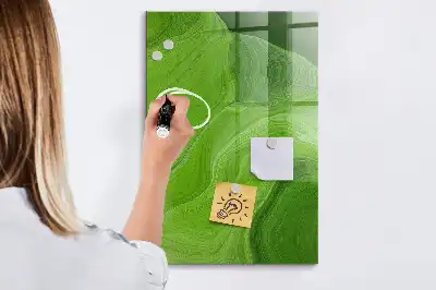 Magnettafel zum Schreiben mit Wellen-Abstraktion
