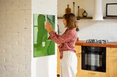 Magnettafel zum Schreiben mit Wellen-Abstraktion