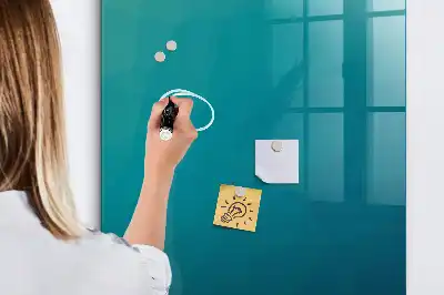 Beschreibbare Magnettafel mit geometrischer Abstraktion