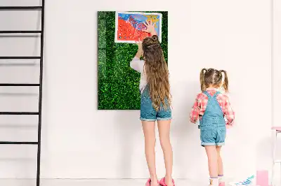 Magnettafel beschreibbar mit Blätterzaun-Design
