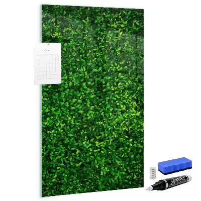 Magnettafel beschreibbar mit Blätterzaun-Design