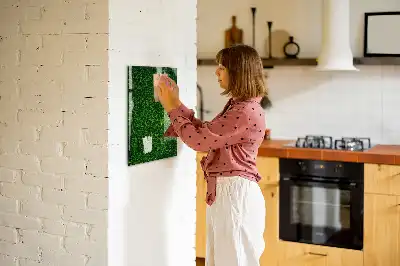 Magnettafel beschreibbar mit Blätterzaun-Design