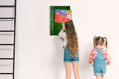 Magnettafel beschreibbar mit Blätterzaun-Design
