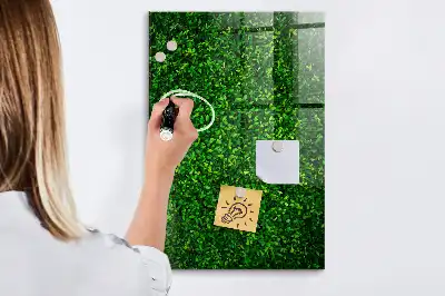 Magnettafel beschreibbar mit Blätterzaun-Design