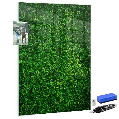Magnettafel beschreibbar mit Blätterzaun-Design