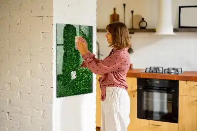 Magnettafel beschreibbar mit Blätterzaun-Design