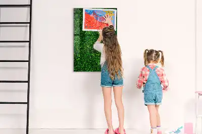 Magnettafel beschreibbar mit Blätterzaun-Design