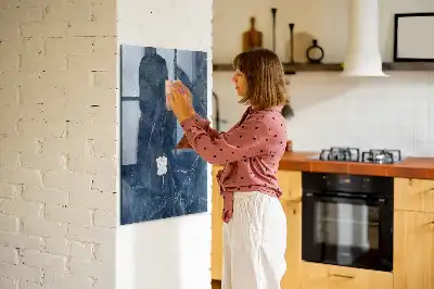 Beschreibbare Magnettafel in Dekormarmor