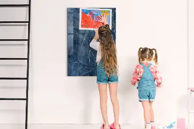 Beschreibbare Magnettafel in Dekormarmor