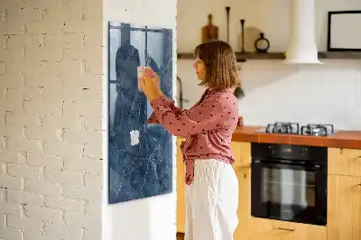 Beschreibbare Magnettafel in Dekormarmor