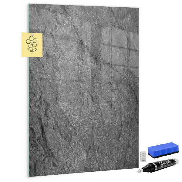 Magnettafel zum Beschreiben in Felsstruktur-Optik