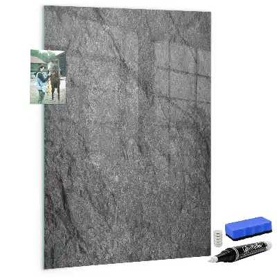 Magnettafel zum Beschreiben in Felsstruktur-Optik