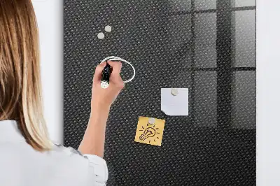 Beschreibbare Magnettafel mit dunklem Muster