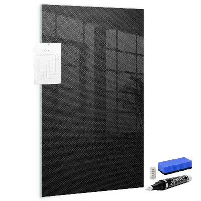 Beschreibbare Magnettafel mit dunklem Muster