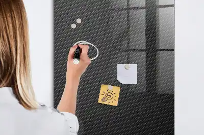 Beschreibbare Magnettafel mit dunklem Muster
