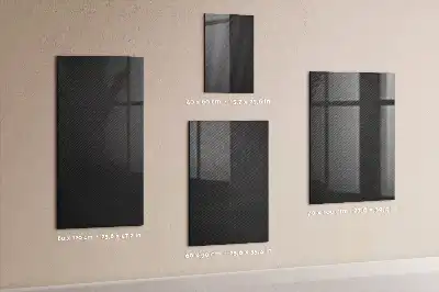 Beschreibbare Magnettafel mit dunklem Muster