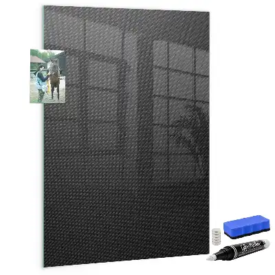 Beschreibbare Magnettafel mit dunklem Muster