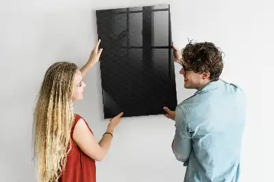 Beschreibbare Magnettafel mit dunklem Muster