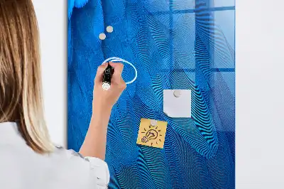 Magnettafel zum Schreiben mit Motiv Vogelfedern