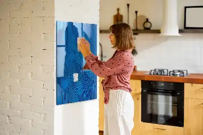 Magnettafel zum Schreiben mit Motiv Vogelfedern
