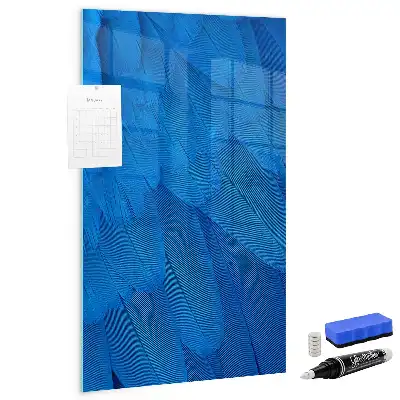 Magnettafel zum Schreiben mit Motiv Vogelfedern