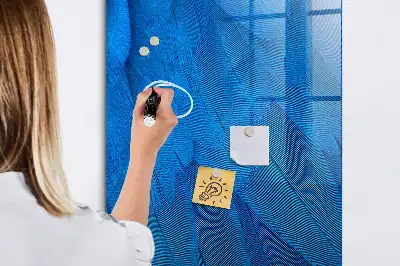 Magnettafel zum Schreiben mit Motiv Vogelfedern