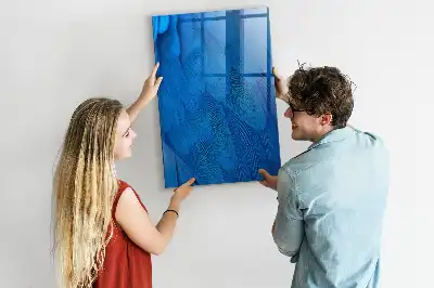 Magnettafel zum Schreiben mit Motiv Vogelfedern