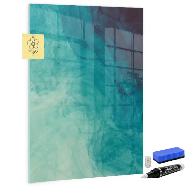 Beschreibbare Magnettafel mit Motiv Meeres-Abstraktion