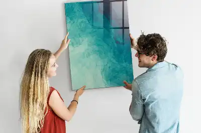 Beschreibbare Magnettafel mit Motiv Meeres-Abstraktion