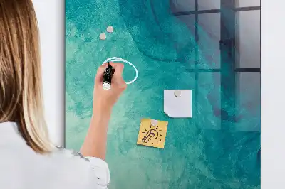 Beschreibbare Magnettafel mit Motiv Meeres-Abstraktion