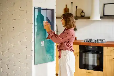 Beschreibbare Magnettafel mit Motiv Meeres-Abstraktion