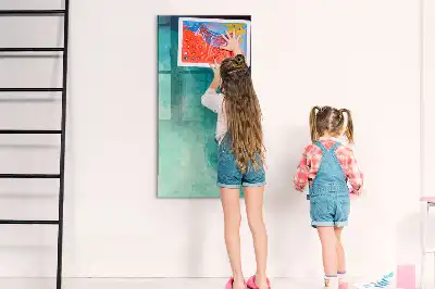 Beschreibbare Magnettafel mit Motiv Meeres-Abstraktion