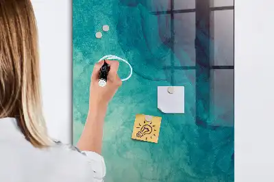 Beschreibbare Magnettafel mit Motiv Meeres-Abstraktion