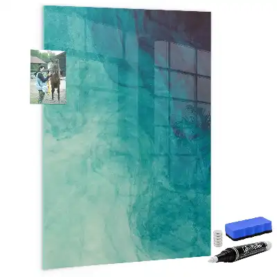 Beschreibbare Magnettafel mit Motiv Meeres-Abstraktion