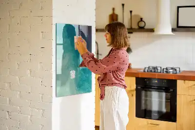 Beschreibbare Magnettafel mit Motiv Meeres-Abstraktion