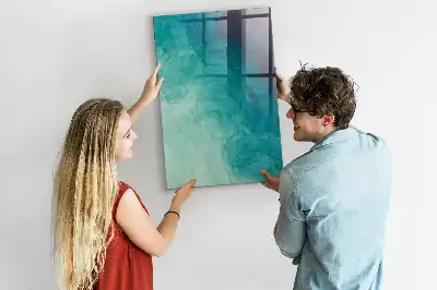 Beschreibbare Magnettafel mit Motiv Meeres-Abstraktion