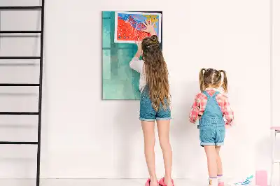 Beschreibbare Magnettafel mit Motiv Meeres-Abstraktion