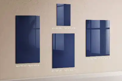 Beschreibbare Magnettafel in Dunkelblau